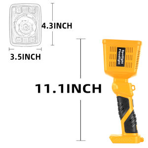 LED Flashlight for Dewalt 20V Max Battery Work Light with USB Charging Port 18W Spotlight Bright Jobsite Light (Tool Only)