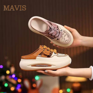 Leather Hollow Soft Sole Fashion Outwear Slippers for Womens Summer New Style Slippers