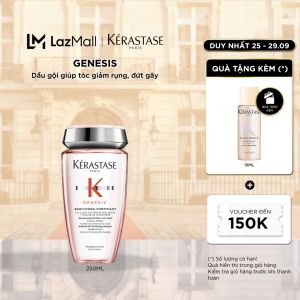 Dầu gội ngăn ngừa tóc gãy rụng (thường/ khô) - Kerastase Genesis Bain Hydra-Fortifiant 250ml