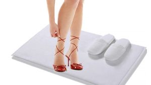 Small Bath Mat. Hotel Egyptian Cotton Highly Absorbent & Fast Dry