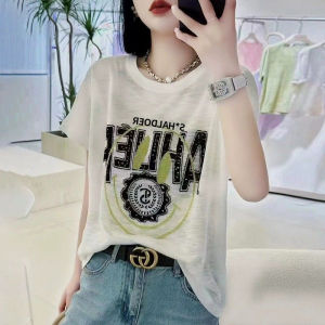 Spring New Elegant Design Versatile Age-Reducing Womens T-Shirt
