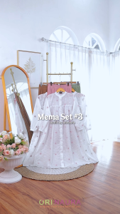 Mema Set Rok Long Tunik Katun Bordir Set Rok Plisket Cantik By Ori Naura