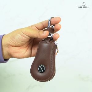 Jack Studio Genuine Cow Leather Car Key Holder Keychain - JK 40151/ 40152/ 40153