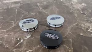 01 chiếc Logo chụp mâm bánh xe ô tô xe hơi dùng cho FORD 65mm ( MÀU BẠC BÓNG )
