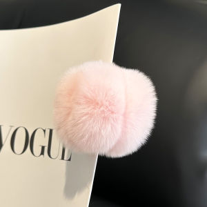 Rex Rabbit Fur Metal Small Jaw Clip Ponytail Clip Anti-Collapse Clip Stuffed Hair Claw Headdress Barrettes Back Head Small Shark Clip
