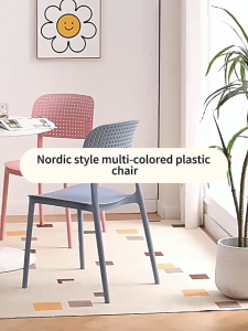 ALIVIA. Nordic Hollow Plastic Chair Home Chair Cafe Chair Dining chair study chair High-Quality