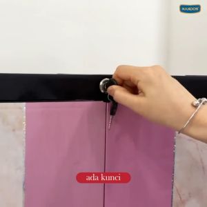 Nandos Fit Long Door Naiba Lemari Pakaian Minimalis Lemari Pakaian Plastik Premium dengan Cermin
