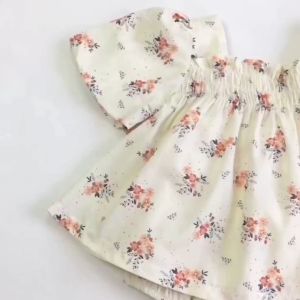 Váy bé gái NHULII váy hoa công chúa kèm quần cho bé 5 đến 14 Kg NI032