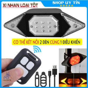 Đèn xi nhan xe đạp thể thao không dây sạc usb cảnh báo rẽ trái phải