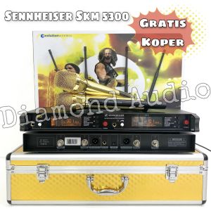 Mic Wireless Sennheiser Skm5300 Free Koper Handheld Microphone Genggam Skm 5300 ( Bayar Ditempat )
