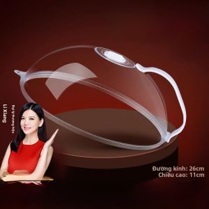 Nắp Hâm Nóng Lò Vi Sóng Chuyên Dụng Nắp Chống Bắn Tung Tóe Chịu Nhiệt Độ Cao Nắp Giữ Nhiệt Độ Thực Phẩm Nắp Bảo Quản Nhựa Trong Suốt