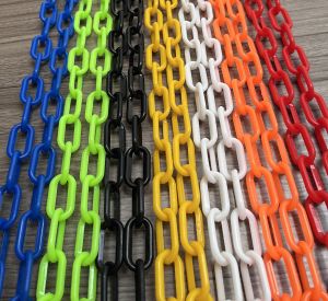 Stage Props Solid Plastic Chain High Strength Bearing Iron Chain Warning Protection Lock Chain Halloween Haunted House Decoration