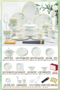 TAOYI | Luxury Ceramic Home Tableware Set Jingdezhen Housewarming Gift