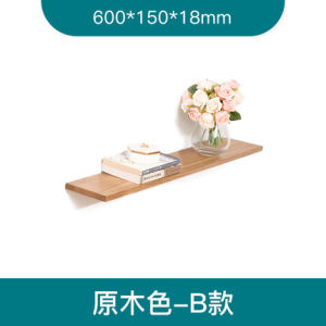 Solid Wood Wall Mounted Shelf TV Wall Nordic Style Original Wood Eco Friendly Modern Simple Hanging Wall Wood Board Partition