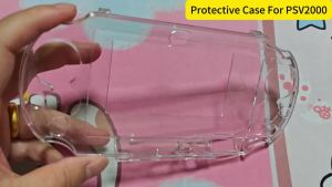 Clear Hard Protective Case Compatible with PSVita 2000 Transparent Shell Cover Protector for PSV2000 Anti-Scratch