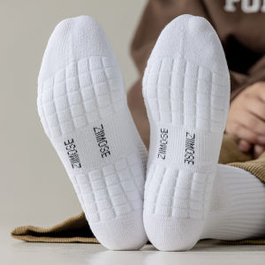 Fashion Basketball Socks Men Sports Thickened Towel Bottom Breathable Sweat Mens Sokken Football Long Sox Ankle Socks