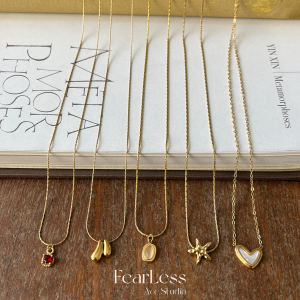 Fearless Titanium Steel Necklace Collection Ultra-Thin Womens Versatile Simple Design Skeleton Chain Fashion Jewelry