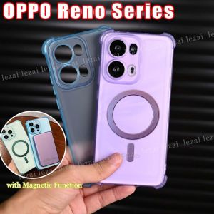 Casing OPPO A5 Pro A3 Pro A3x 5G OPPO A38 A18 A98 A79 A76 A96 A78 A78 A17 A17k A57 A58 A74 Casing Magnetic New Disign Clear Shockproof Matte Soft TPU Back Cover