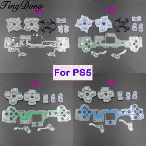 1Set For PS5 BDM-010 020 030 Conductive Film Silicone Rubber Button Pad For PS5 V1 V2 V3 Controller