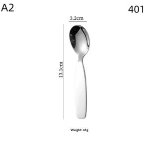Fork Tableware Toddler Utensils Stainless Steel Cutlery For Camping Outdoor Tableware 1Pcs Toddler Forks Spoon Portable Spoon