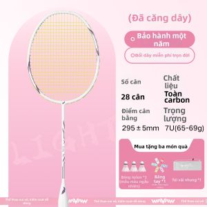 WAVAW | Vợt Cầu Lông Chuyên Nghiệp Siêu Nhẹ Từ Sợi Carbon Bền 7U