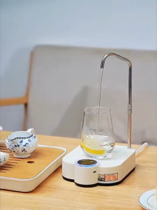 【Dual Use】Desktop Electric Water Pump Dispenser 360° Rotating Portable Water Bottle Dispenser Pump