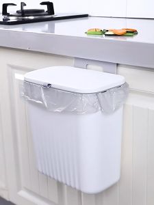 Mainland Tempat Sampah Dapur Gantung Tong Sampah Plastik Trash Bin Kamar Mandi Modern Dengan Desain Tutup HSB640