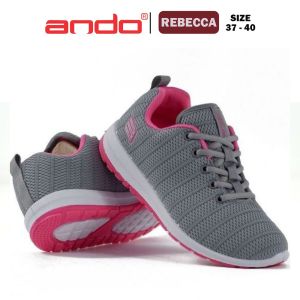 Sepatu Sneakers Wanita Ando Rebecca Sepatu Wanita Dewasa Maroon Sepatu Sneakers Olahraga Wanita Belanja Purwokerto