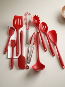 Integrated Silicone Small Spatula Household Spatula Non-Stick Pan Dedicated Cooking Shovel Food Grade Kitchenware Set