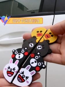 4Pcs/SET kartun Auto Car Door Guard Edge Corner Bumper Guards Buffer Trim Molding Protection Strip