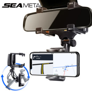 Car Phone Holder Rearview Mirror Mount Car Phone Bracket Navigation GPS Stand Foldable Adjustment Holder Car Cell Phone Support