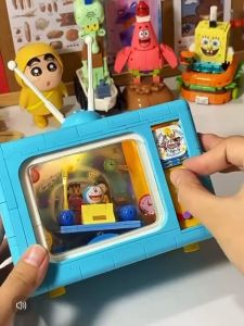 Doraemon Garfield Building Block Television Balody Nano Diamond Cat Gift Mainan Girl Boy Play Toys Fun Kanak 咖啡猫积木多啦A梦