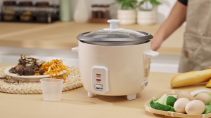 MEEVIDA Electric Stew Pot Mini Multi Cooker with Steam Multifunction Portable Pot