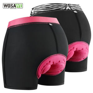 WOSAWE Womens Bike Shorts Padded MTB Cycling Short Pants Road Biking Clothing Road Mountain Riding Bicycle Cycle Shorts