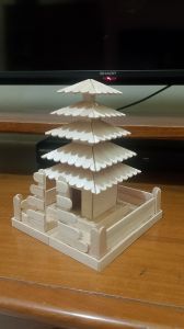 Miniatur Pura Bali Dari Stik Es Krim