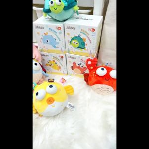 Big Eyes Musical Jump Ball Baby Music Shake Dancing Ball Toy Developmental Bumpy Ball Sensory Soft Toys Develop Motor