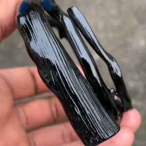 Gelang Akar Bahar Hitam Bercabang Size Sedang