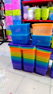 6 PCS TOPLES PLASTIK UKURAN 2500 ML / TEMPAT PENYIMPAN MAKANAN FOOD GRADE