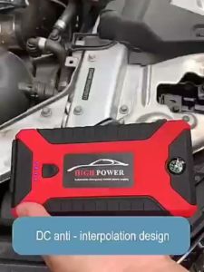 แบตเตอรี่รถยนต์มัลติฟังก์ชั่น พาณิชย์ 99800MAH กู้ภัย 12V สายไฟ จั๊มสตาร์ทรถยนต์ 2-in-1 600A จั๊มสตาทรถยนต์ เพาเวอร์แบงค์