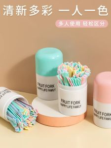 Bộ Thìa Nhựa Dùng Một Lần Ăn Trái Cây Hai Răng Dùng Trong Gia Đình Để Ăn Trái Cây Bánh Tráng Miệng Thìa Nhỏ Để Ăn Tráng Miệng