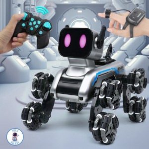 Đồ Chơi Chú Chó Robot Cyber Dog - Điều Khiển Từ Xa 2.4Ghz Cảm Biến Tay Phun Khói Vượt Địa Hình