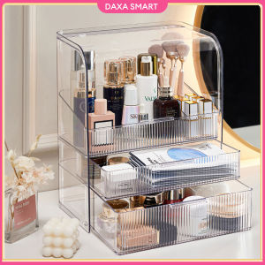 Premium 3 Layer Transparent makeup storage box  Acrylic Material Cosmetic box With Lid  Makeup Tools Jewelry Storage Display Organizer Space Saving