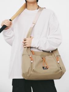 Large Capacity Mens Crossbody Bag Casual Style Computer Bag for Class Autumn New Arrival Nylon Material Zipper Closure