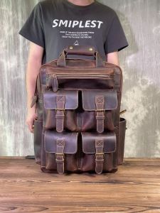 tas ransel kulit pria tas ransel kulit asli tas ransel berkapasitas besar tas ransel multifungsi tas pria keren
