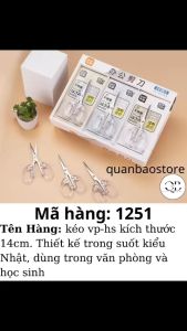 Kéo bằng thép không rỉ dành cho học sinh văn phòng. Thiét kế kiểu Nhật trong suốt có 3 kích cỡ thép chất lương cao.