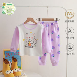 Pure Cotton Autumn Clothes Set for Babies High Waist Underwear Girls Bottoming Clothes Spring Summer Autumn Winter Children