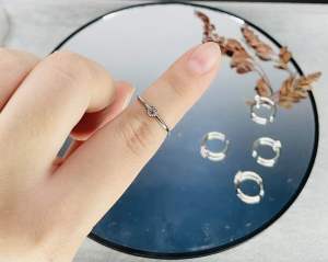 Cincin permata simple anak/dewasa titan bisa diatur