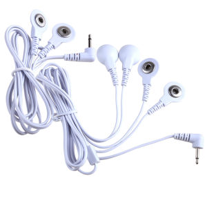 2 Way+4-Way 2.5mm Electric Shock Wires Cable Electrode Lead For Muscle Stimulator Massage Therapy Tens Acupuncture Connection