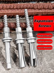 1PC Water Drill Screw Bracket Special Expansion Screw for Fixing The Base Repeated Use of Vertical Water Drill Machine Bolt