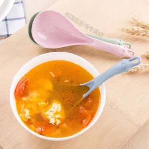 Cute Eggplant Shaped Soup Spoon Rice Cooker Kitchen Utensil Spicy Hot Pot Porridge Spoon Plastic Handle Cooking Tools